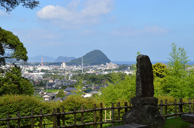 画像：市内を一望できる高台