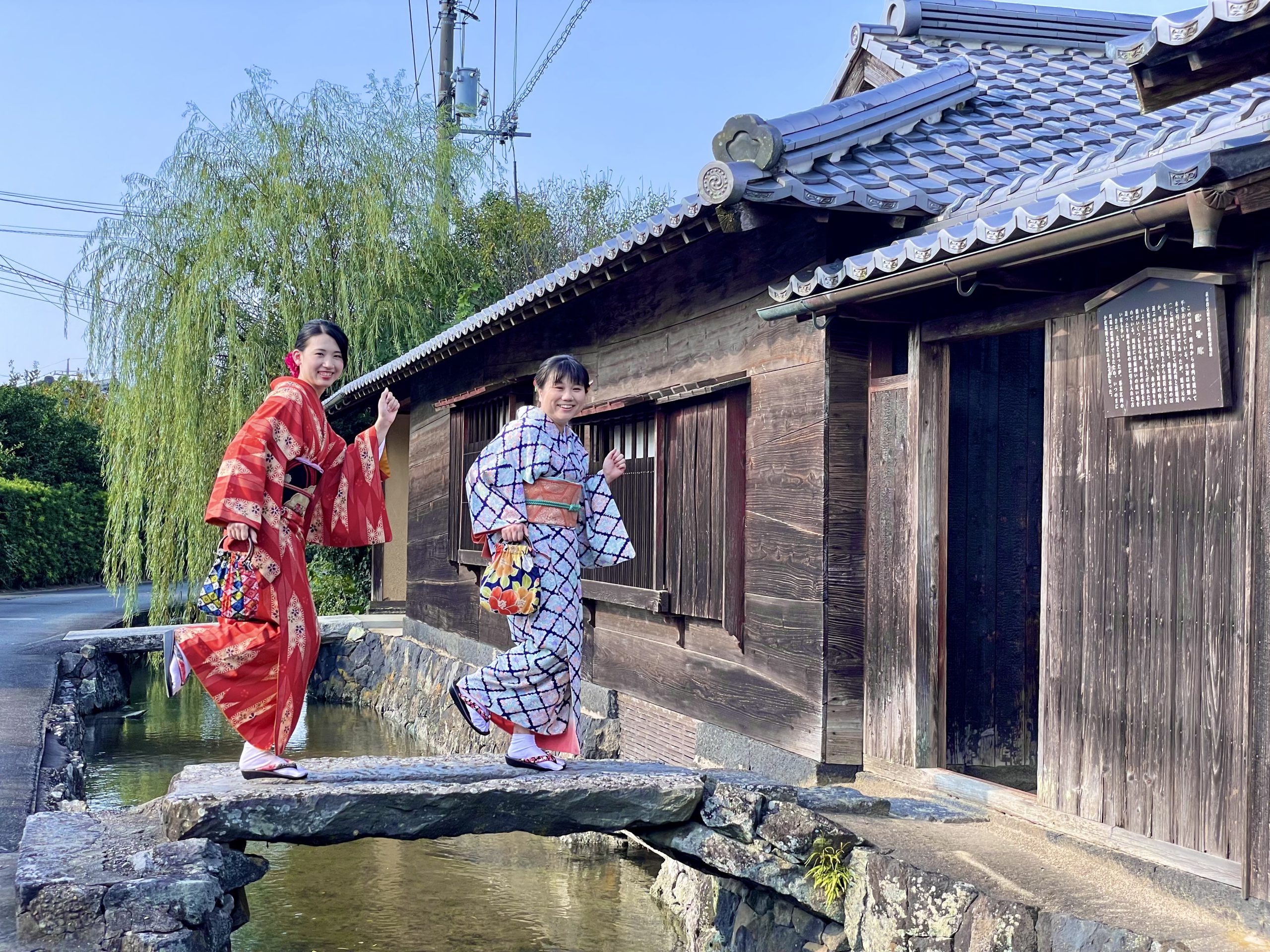 画像：川沿いや夏みかんの風情を楽しむ（藍場川～平安古鍵曲）