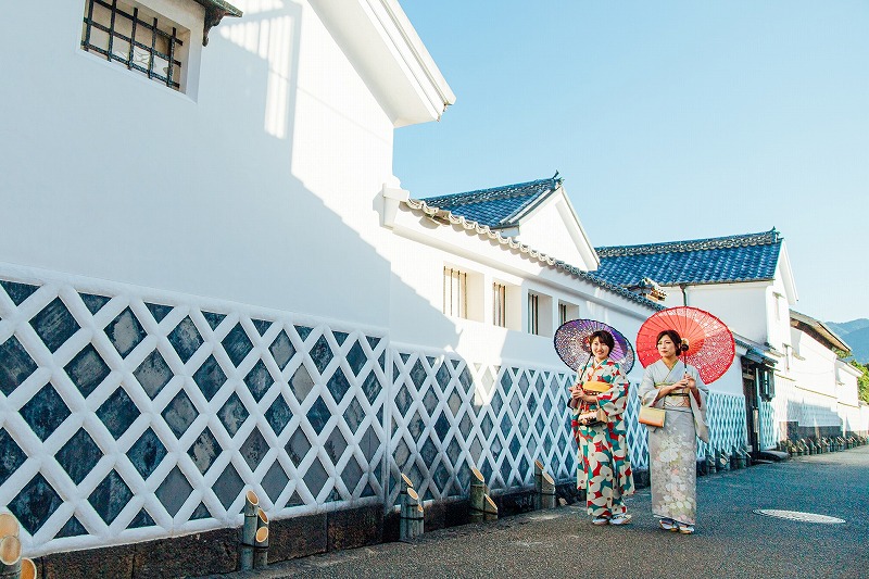 画像：江戸時代の町並みが残る城下町を散策