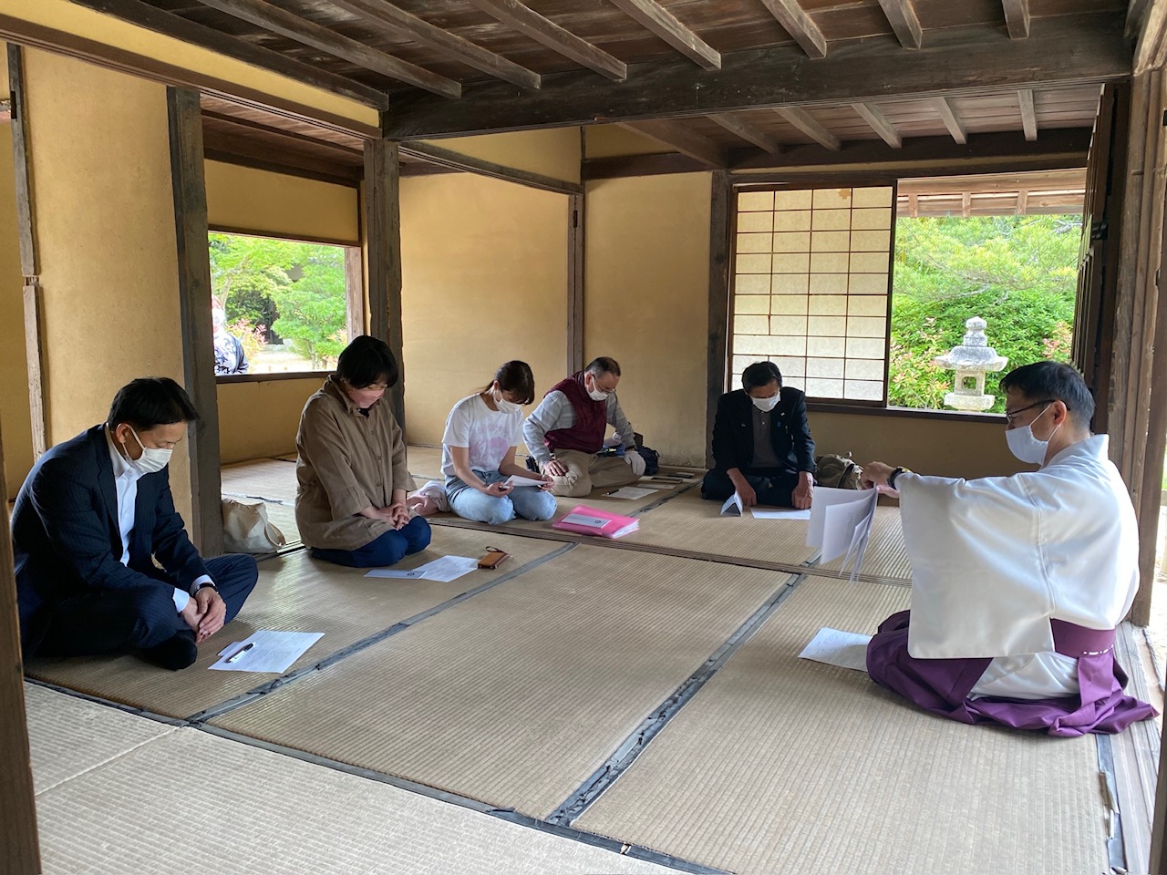 画像：松陰神社宮司による松陰講話
